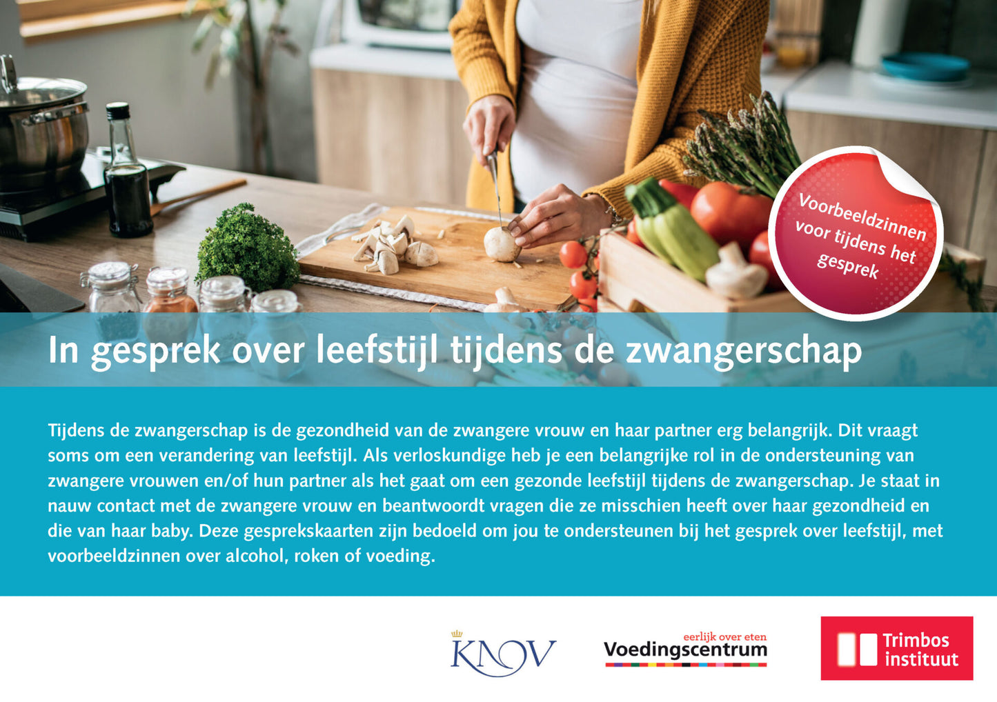 Gesprekskaart leefstijl tijdens zwangerschap