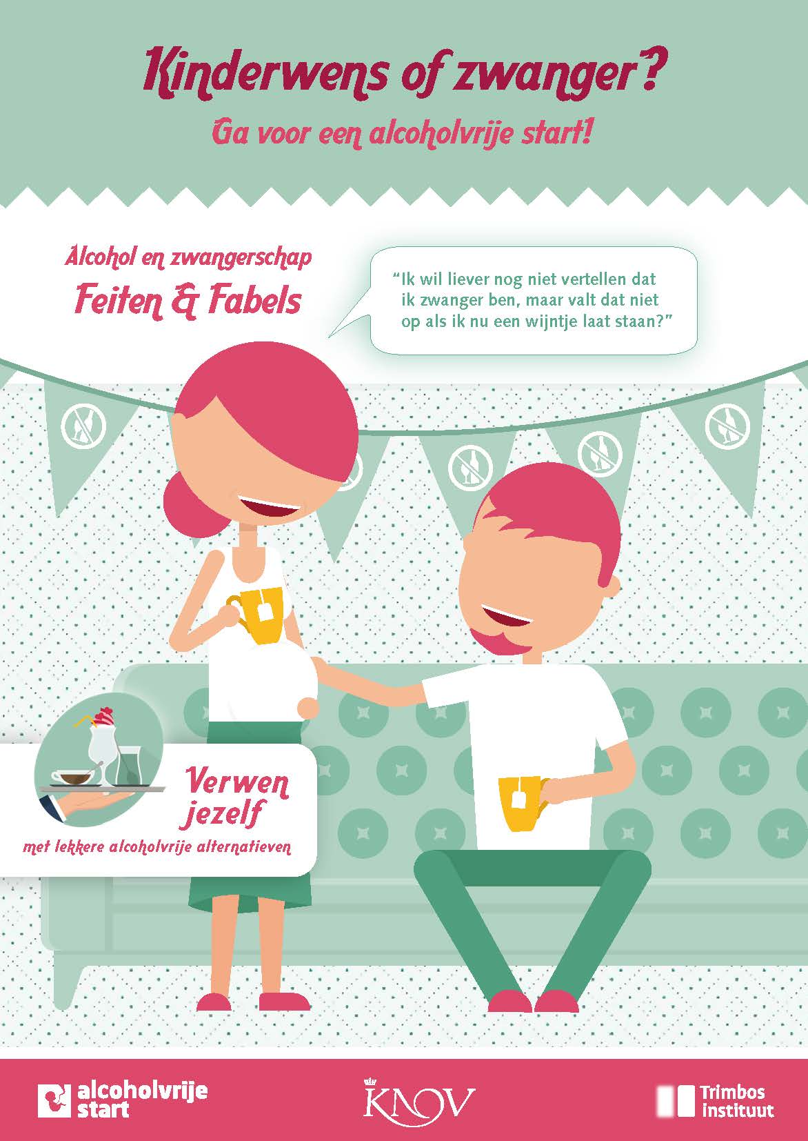 Kinderwens of zwanger? Ga voor een alcoholvrije start! (Bundel van 25 stuks)