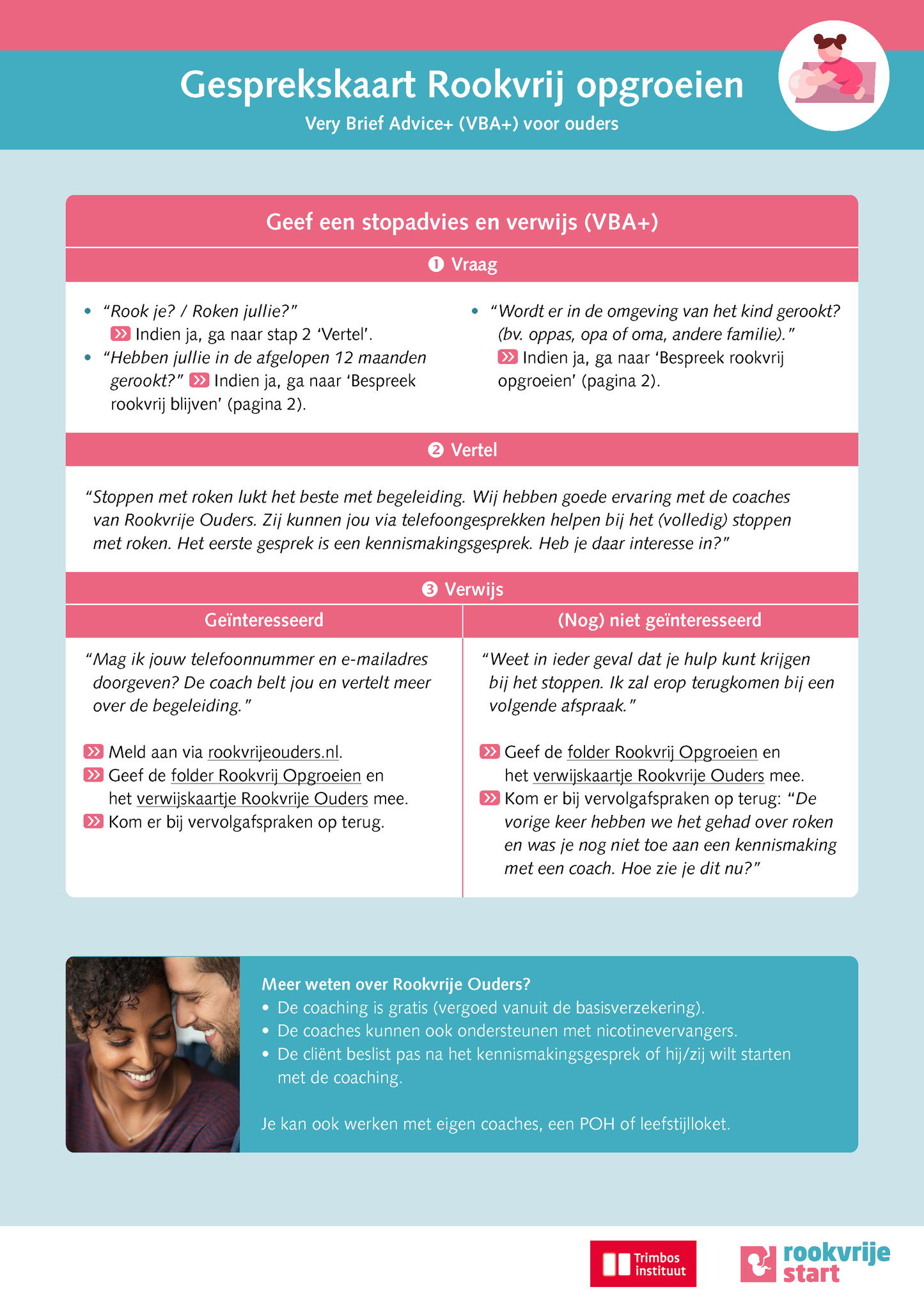 Gesprekskaart Rookvrij opgroeien (met voorbeeldzinnen)