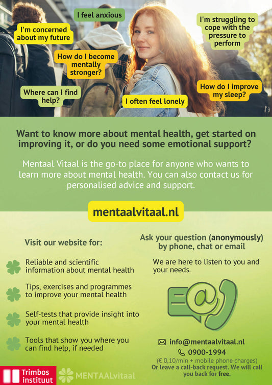 Mentaal Vitaal jongeren Engels (bundel van 50 stuks)